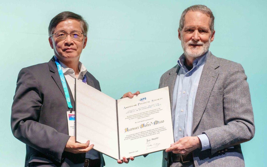 April 13, 2026 | APS Honors Jianwei (John) Miao with the 2026 Keithley Award