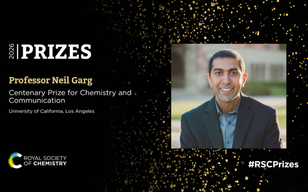 June 17, 2026 | Neil Garg wins Royal Society of Chemistry’s 2026 Centenary Prize